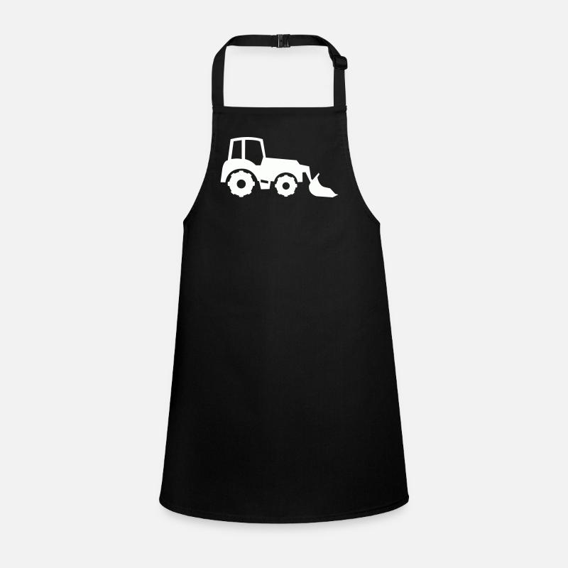 Traktor Silhouette Frontlader Schürze für Kinder