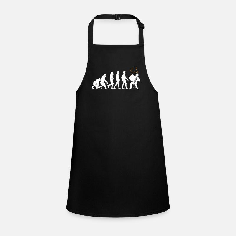 Accordion evolution development gift musician Children's Apron