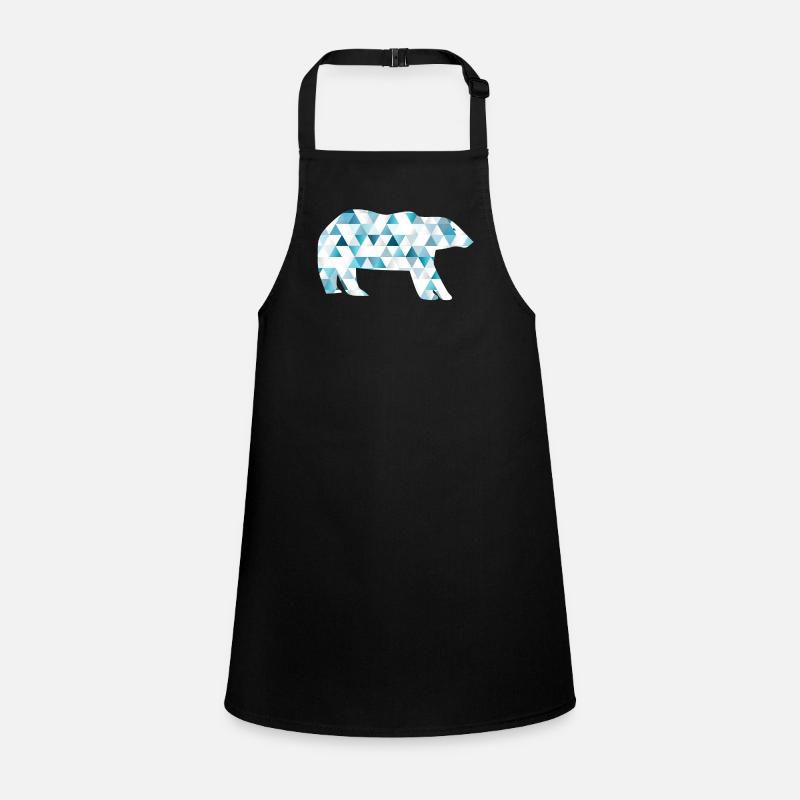 Polar bear with triangles Children's Apron