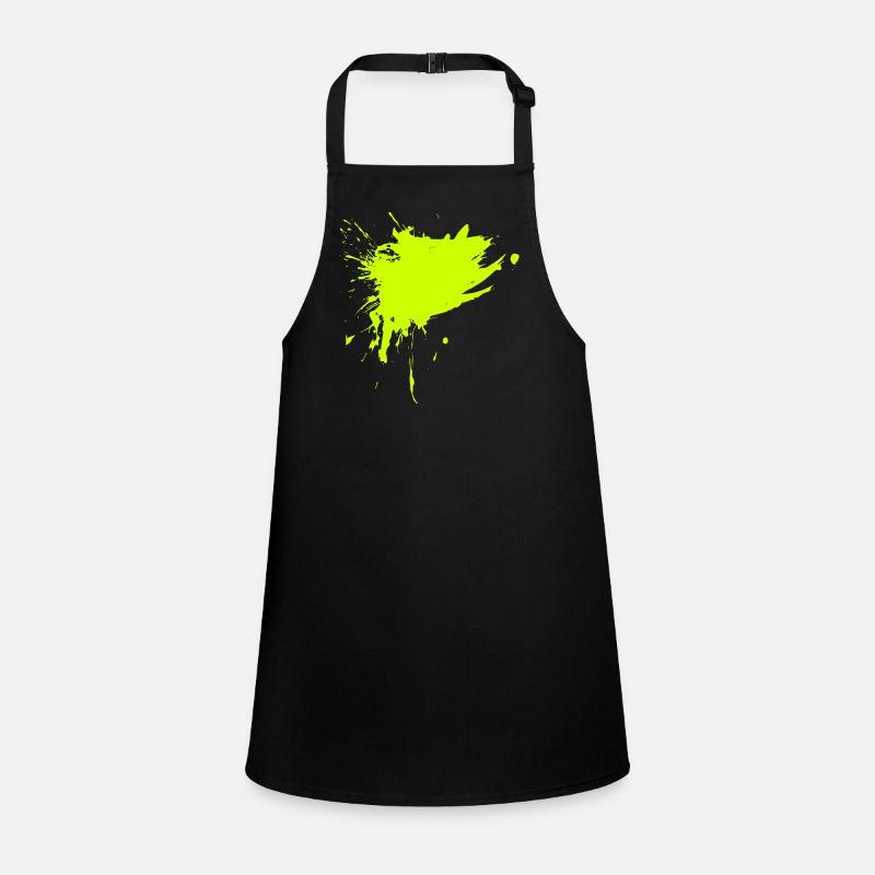 Stain paint splashed yellow dirt dirty Children's Apron