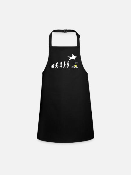 Wingsuit flying Base Jumping Skydiving Evolution - Children's Apron - black - Front