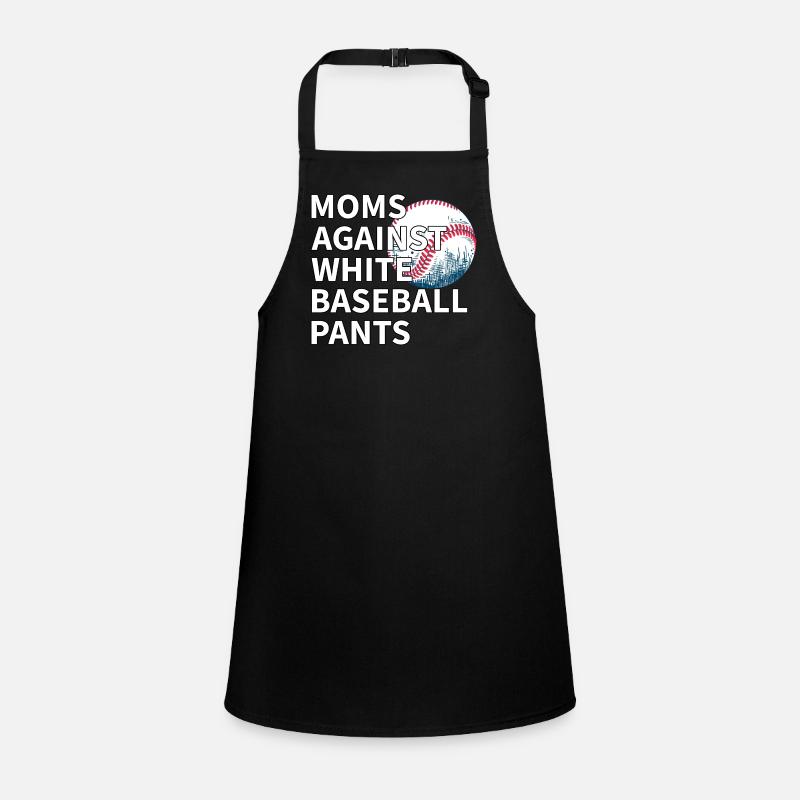 Moms Against White Baseball Pants Funny Children's Apron