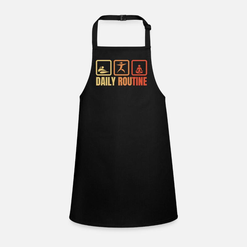 Daily Yoga Routine Children's Apron