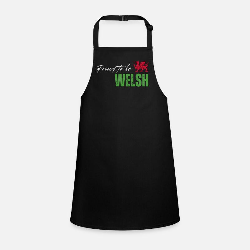 Stolzer Waliser, ich liebe Wales Schürze für Kinder