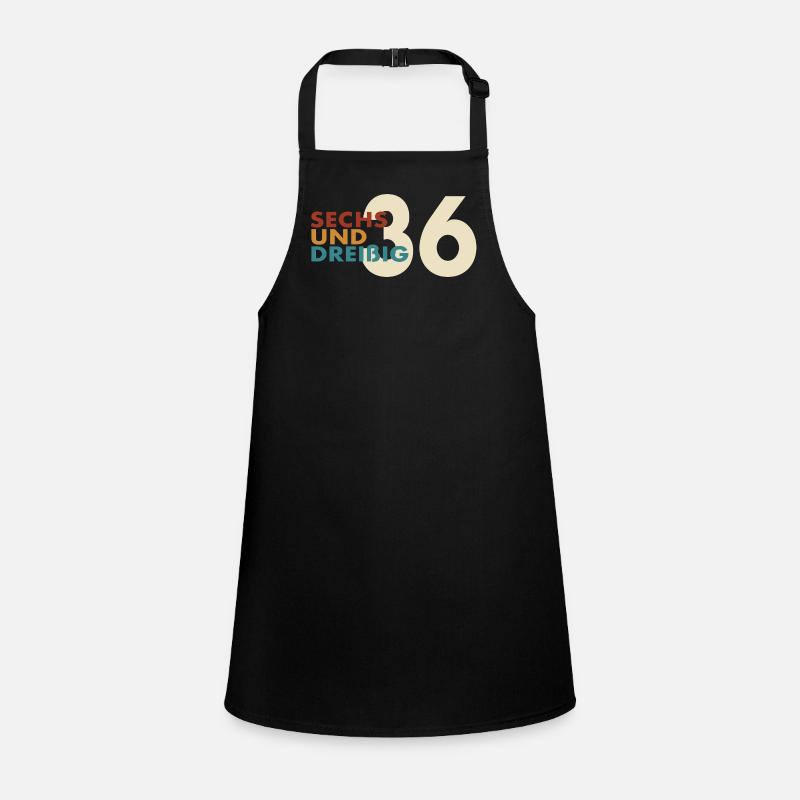 36. Geburtstag Geschenkidee Retro Vintage Schürze für Kinder
