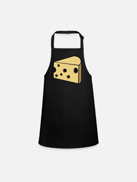 fromage - Tablier Enfant - noir - Devant