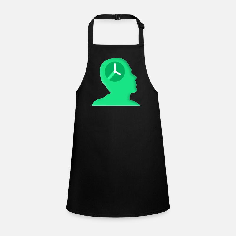 clock time clock time hourglass hourglass121 Children's Apron