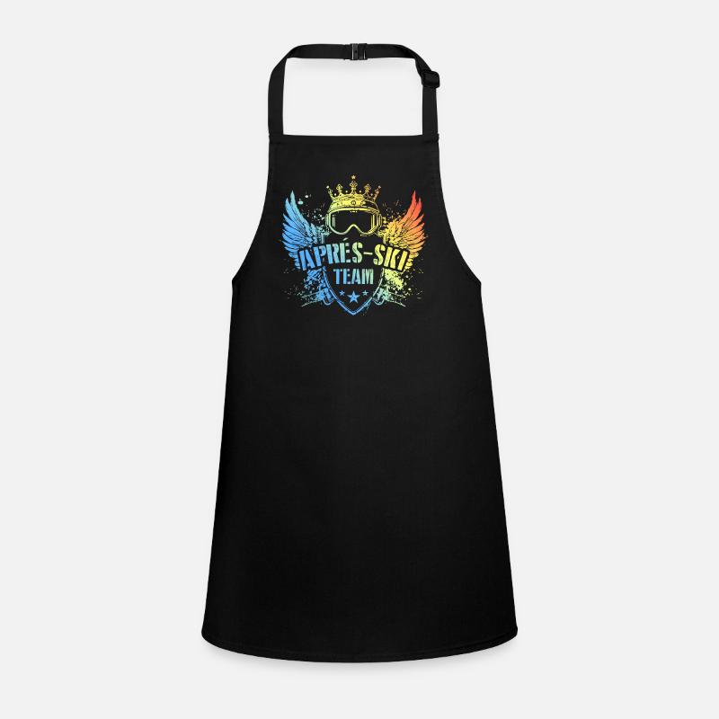 Après Ski Team Bunt Motto Children's Apron
