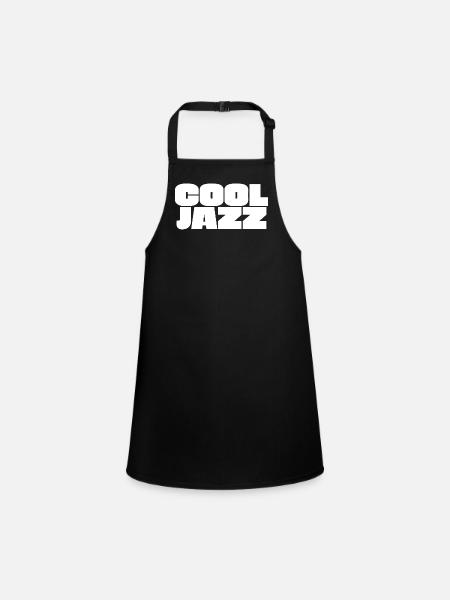 Cool Jazz  - Children's Apron - black - Front