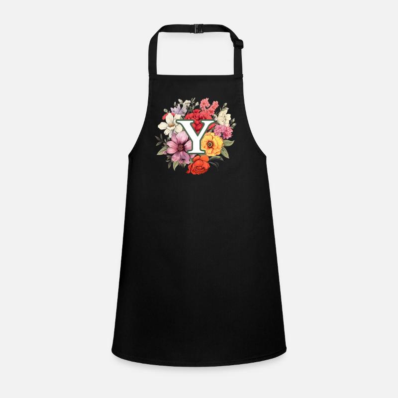 Y Monogram Bouquet Children's Apron