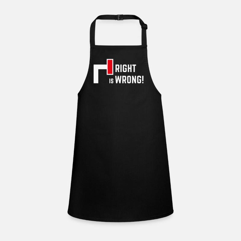 Right Is Wrong! Against Right & Right Parties V1 Children's Apron