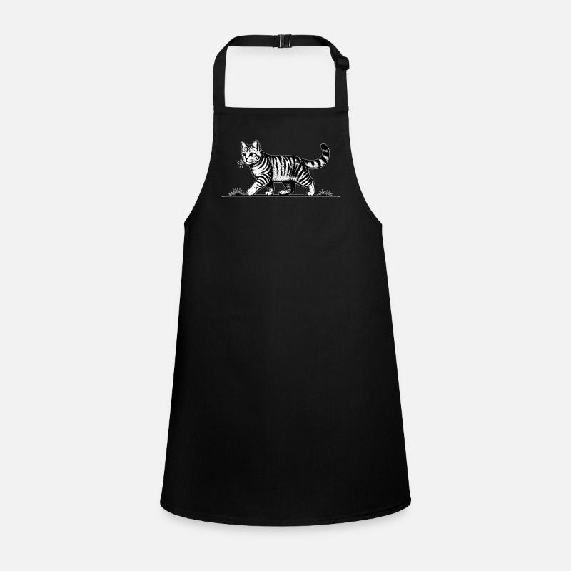 Cat Running Cat Children's Apron
