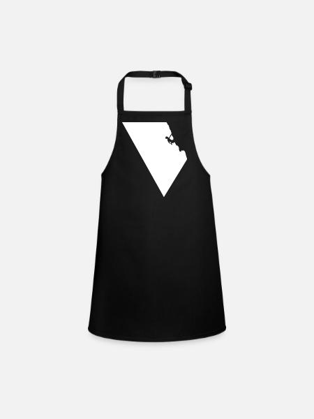 climber - Children's Apron - black - Front