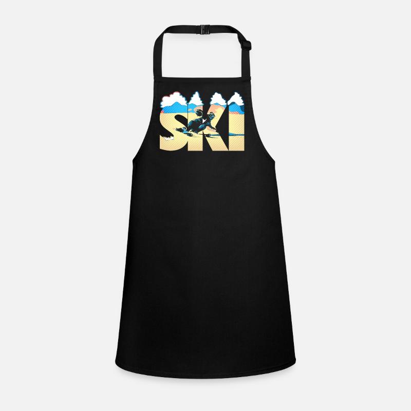 Ski Pop Art Côte Tablier Enfant