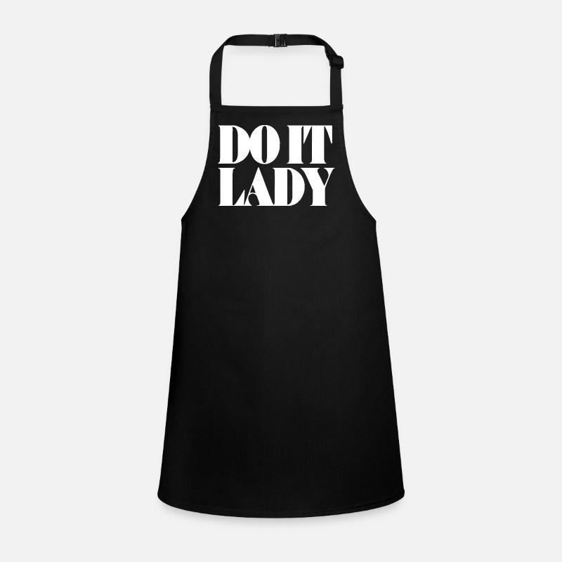 do it lady - weiß Schürze für Kinder