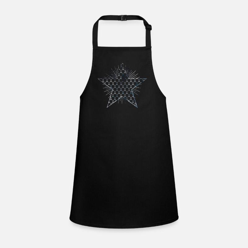 Étoile avec motif d'ancre et rayons de soleil Tablier Enfant
