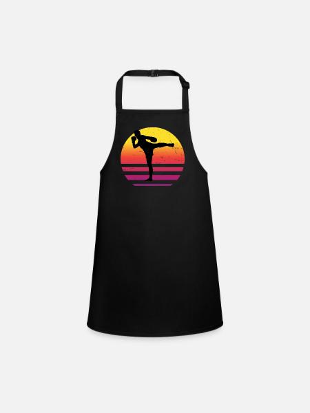 Thai Boxing Thai Boxing Muay Thai Women Thai Boxer - Children's Apron - black - Front