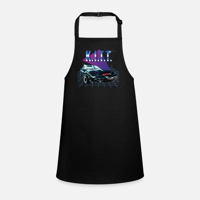 Knight Rider KITT Puple Background Children's Apron