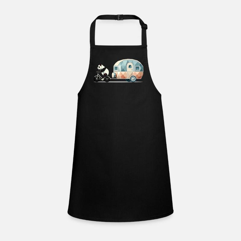 Panda avec caravane – Charmant design de voyage Tablier Enfant