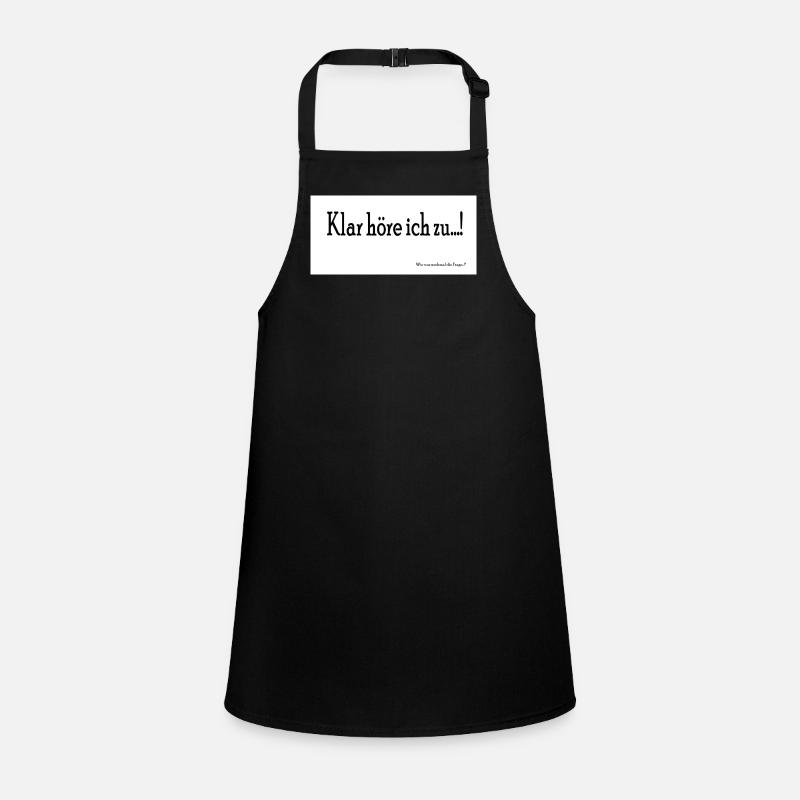 Klar höre ich zu Schürze für Kinder
