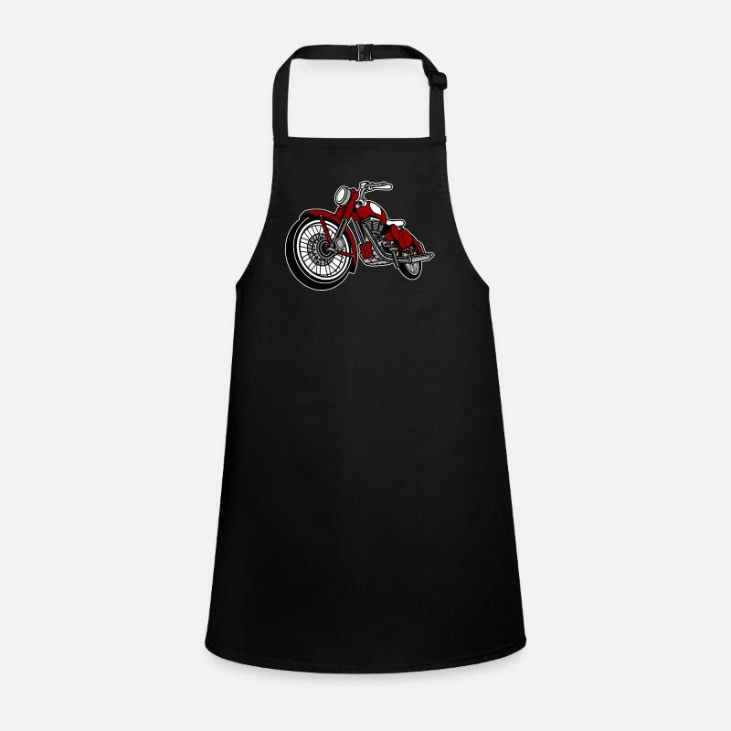 Motorcycle Old School Children's Apron