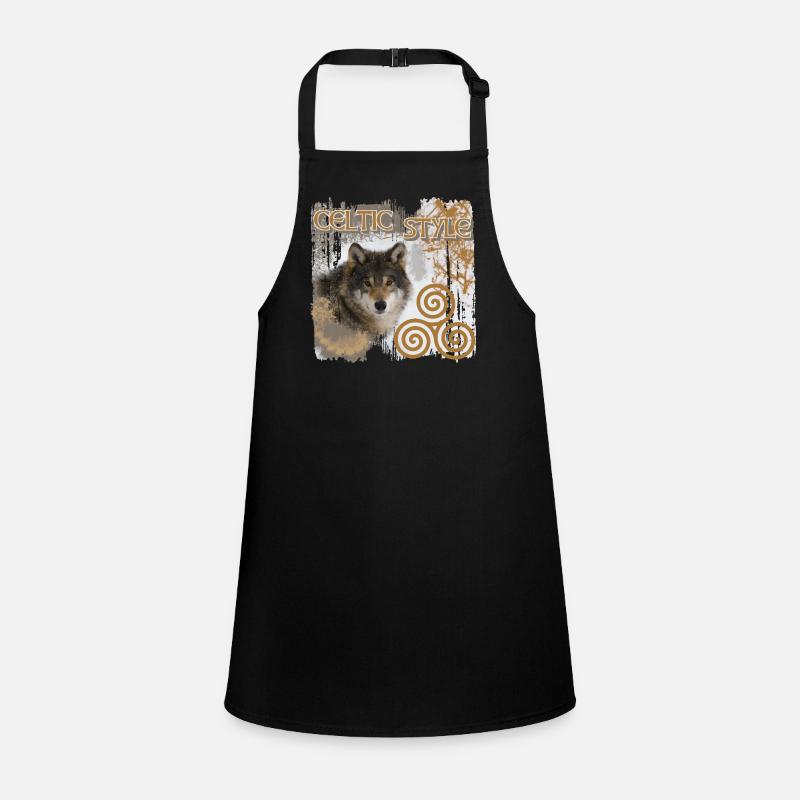 celts 9 with wolf and triskele Children's Apron