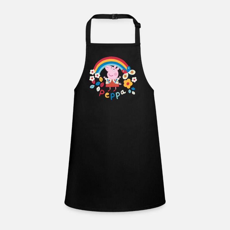 Peppa Pig Arc En Ciel - Tablier Enfant - noir