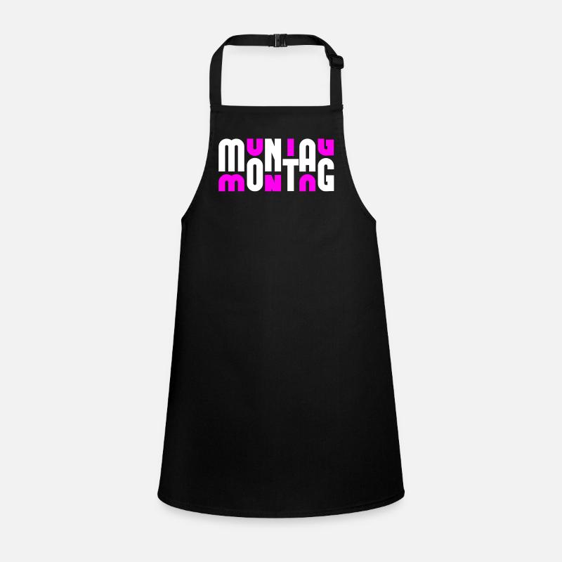 Monday White/Pink Children's Apron