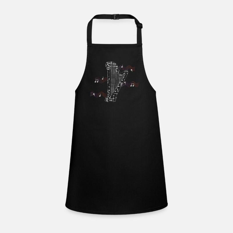 Harp String Instrument Musical Children's Apron