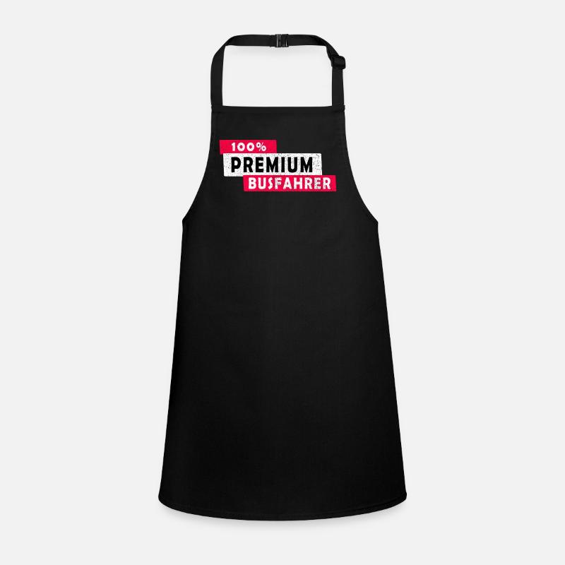 100% Premium Busfahrer Design / Geschenkidee Schürze für Kinder