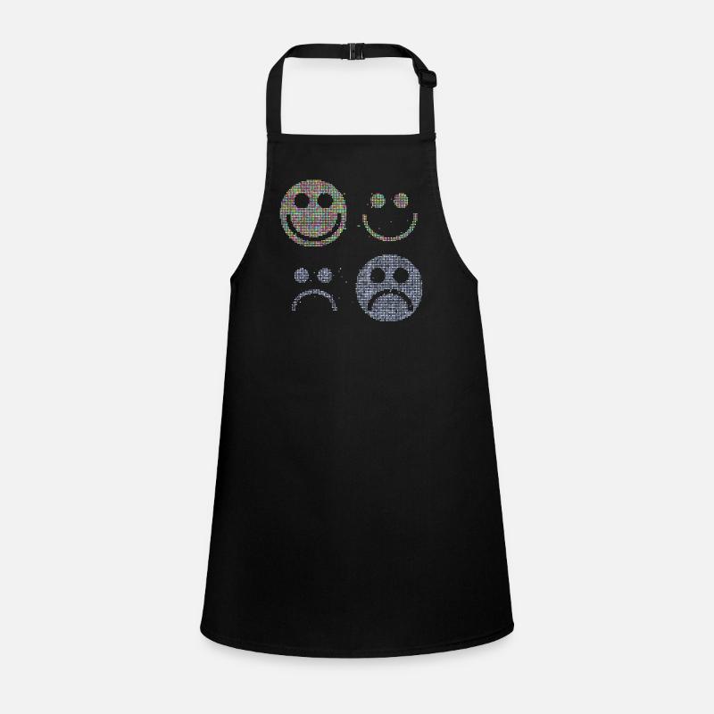 Happy and Sad Stilyzed Faces Children's Apron