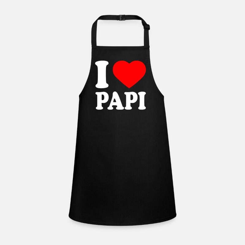 I love papi Schürze für Kinder