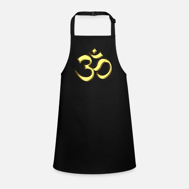 OM (AUM - I AM) - Sacred Symbol, gold, Children's Apron