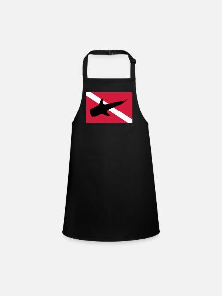 whale shark - Children's Apron - black - Front