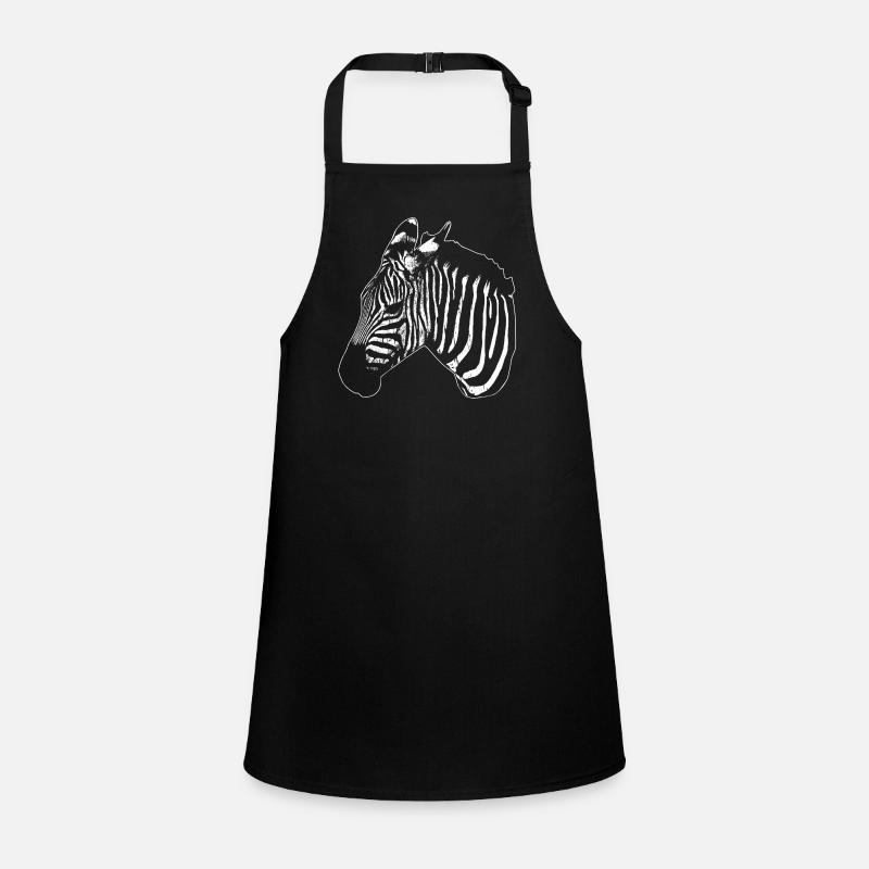 Zebra Silhouette Schürze für Kinder
