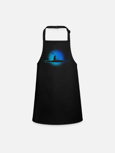 Kayak Kayak Kayak Hommes Canoë Kayak Femmes - Tablier Enfant - noir - Devant