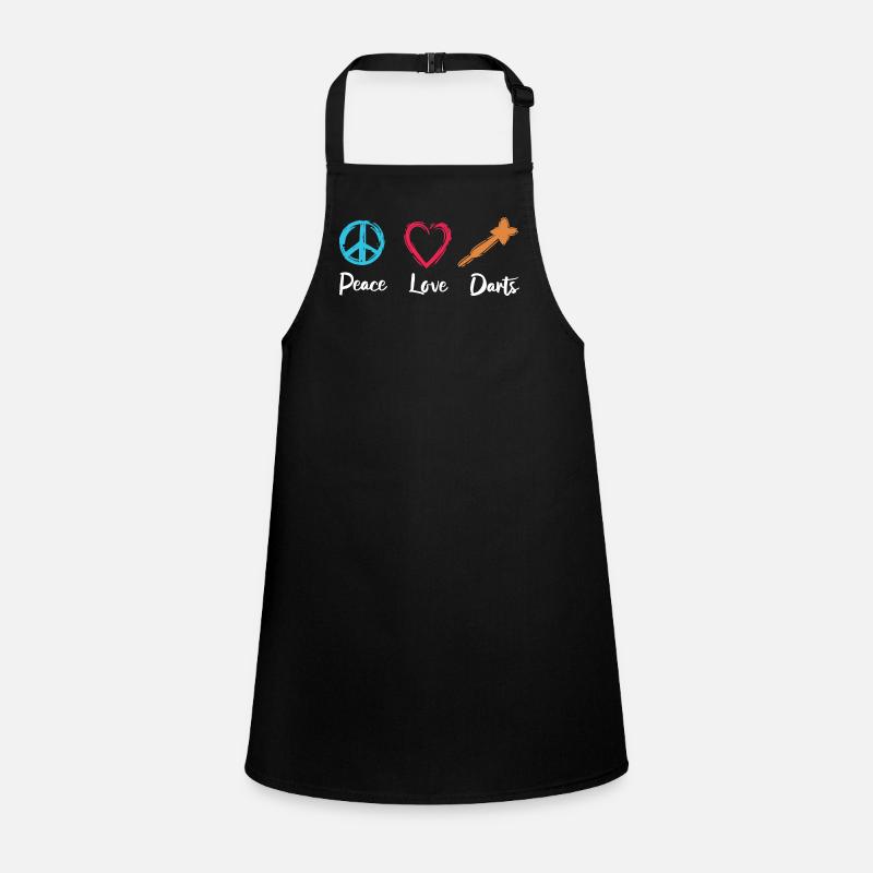 Peace Love Darts Children's Apron