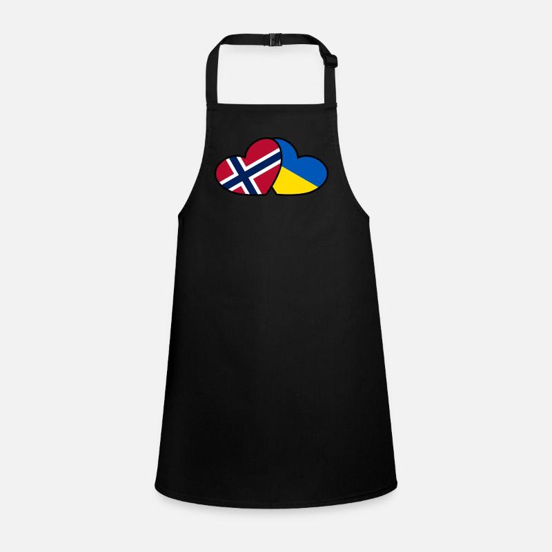 Norwegen <3 Ukraine Schürze für Kinder