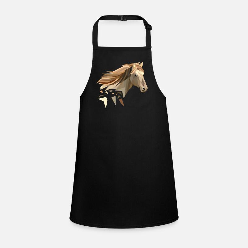 Horse geometrically low poly Children's Apron
