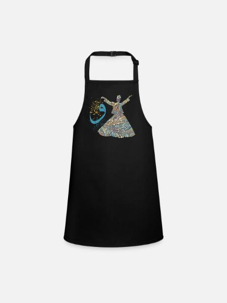 derwisch e 201 - Children's Apron - black - Front