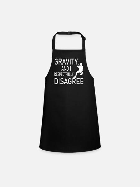 Bouldering Climbing Climbing - Children's Apron - black - Front