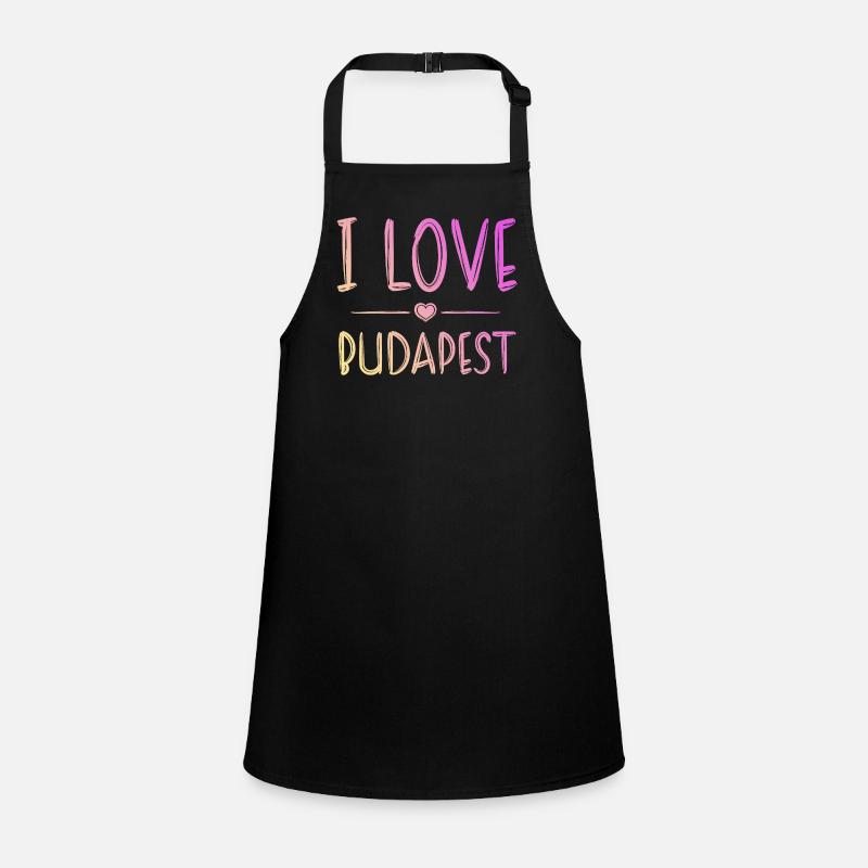 I Love Budapest Children's Apron