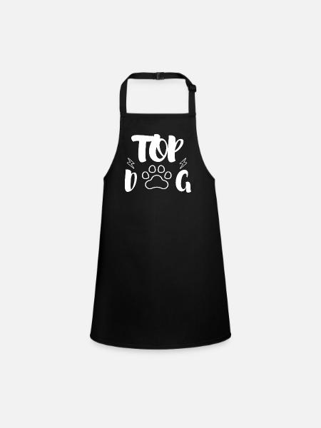 TOP DOG - Schürze für Kinder - Schwarz - Vorne