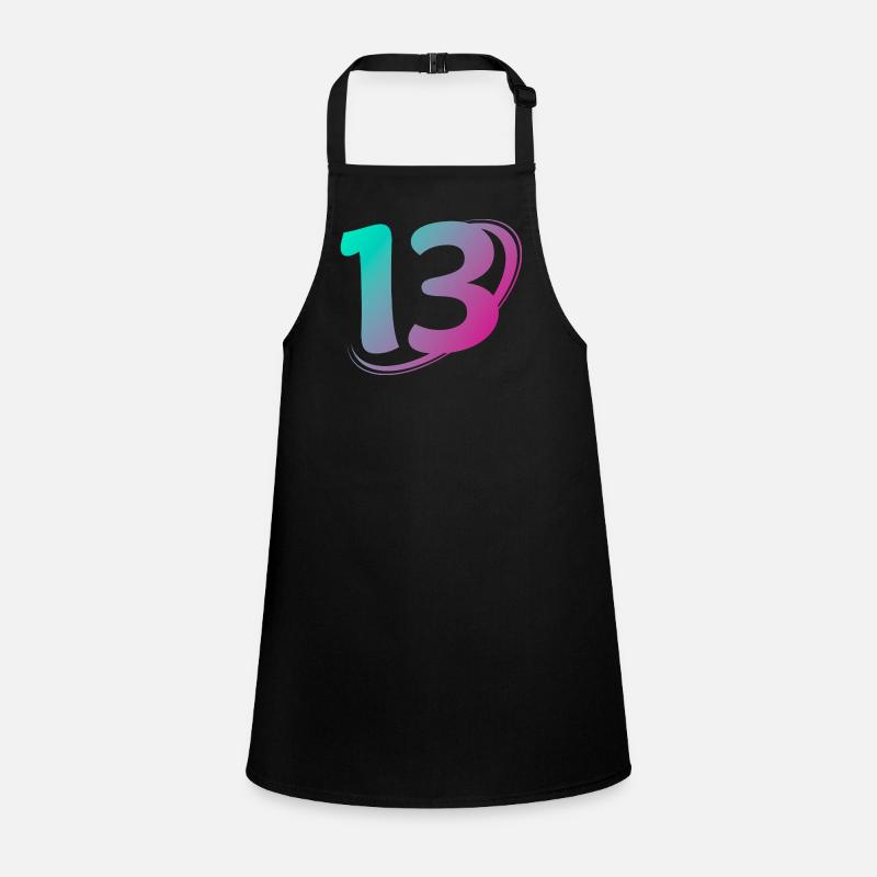 Numéro 13 multicolore Tablier Enfant