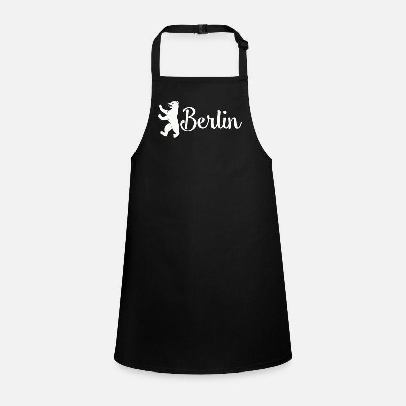 Berlin Bär Logo Schriftzug Schürze für Kinder