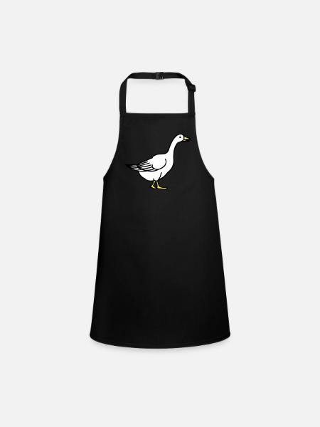 goose - Schürze für Kinder - Schwarz - Vorne