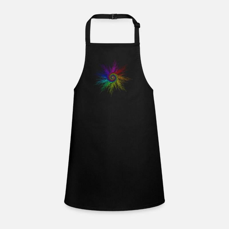 RainbowCircleTwirl - Tablier Enfant - noir