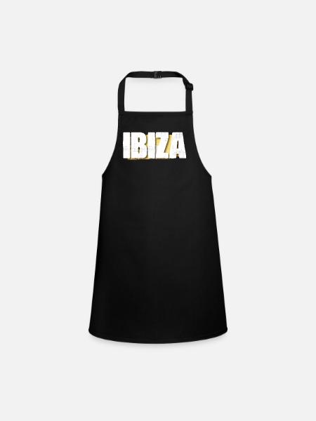 Ibiza - Schürze für Kinder - Schwarz - Vorne