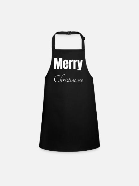 Deer Cool Bear Beach vacances Canadian Dork - Tablier Enfant - noir - Devant