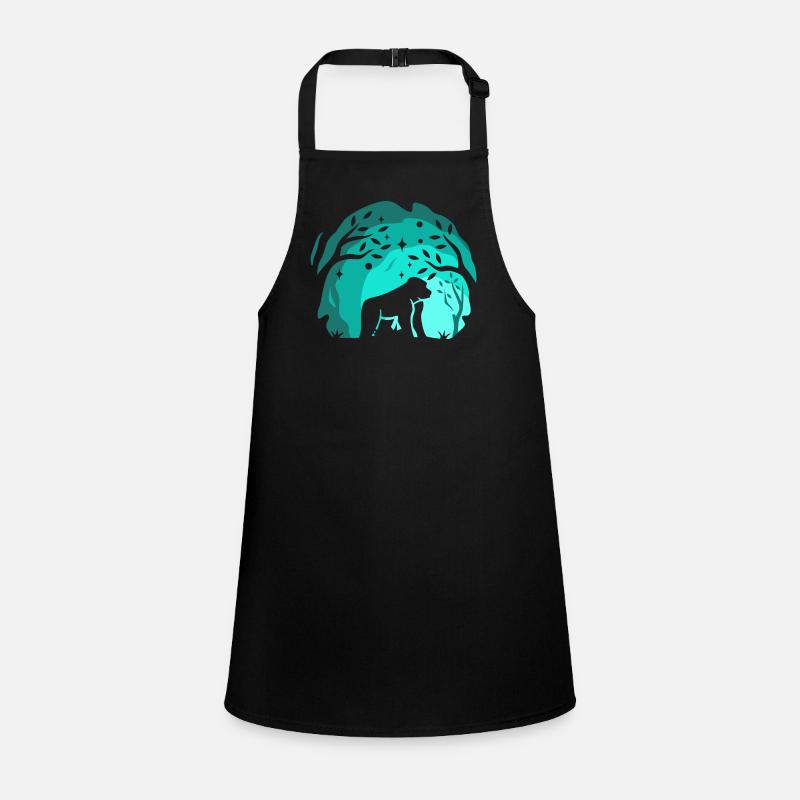Gorilla Retro Vintage 80s Style Children's Apron